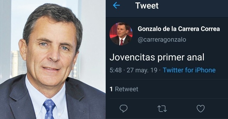 gonzalo de la carrera DEGENERADO JOVENCITAS PRIMER ANAL