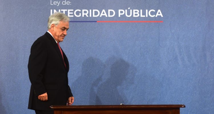 5 de julio de 2018/SANTIAGO El Presidente Sebastián Piñera, junto con ministros, firma Proyecto de Ley de Integridad Pública. FOTO: SEBASTIAN BELTRÁN GAETE/AGENCIAUNO
