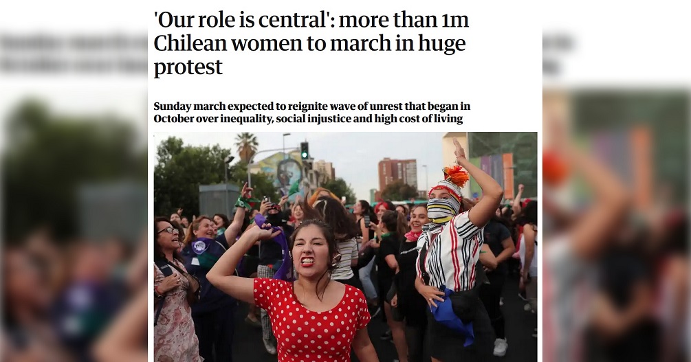 marcha mujeres the guardian