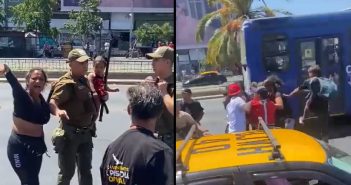 Grupo de caribeños atacó a Carabineros por rescatar a una niña que utilizaban para pedir dinero en Estación Central